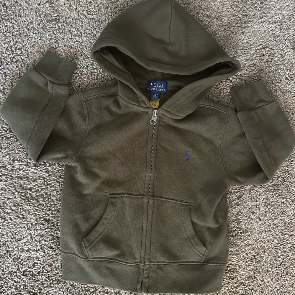 Polo by Ralph Lauren Kids Green Zip-Up Hoodie